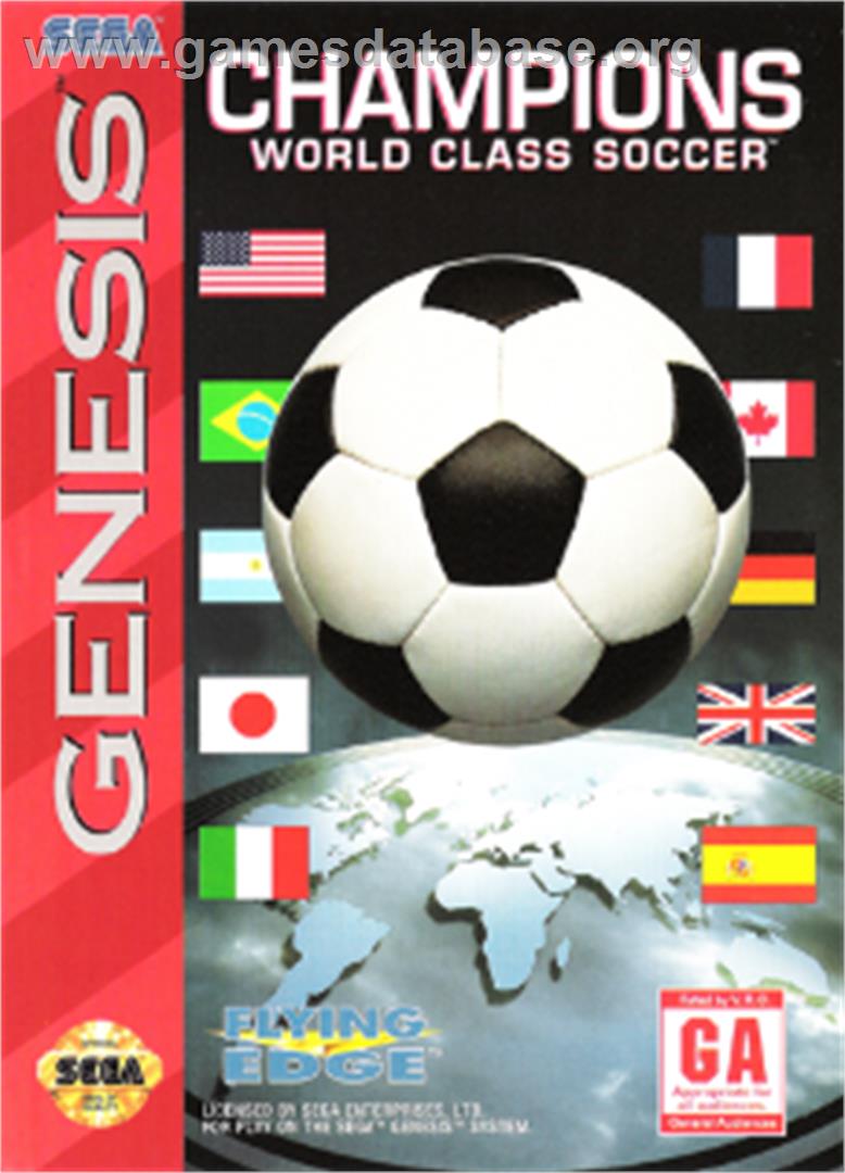 Champions World Class Soccer - Sega Nomad - Artwork - Box