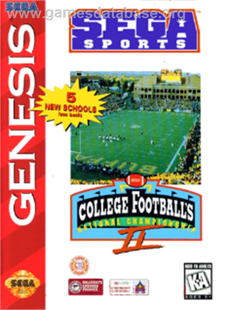 College Football's National Championship II - Sega Nomad - Artwork - Box