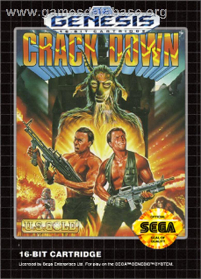 Crack Down - Sega Nomad - Artwork - Box