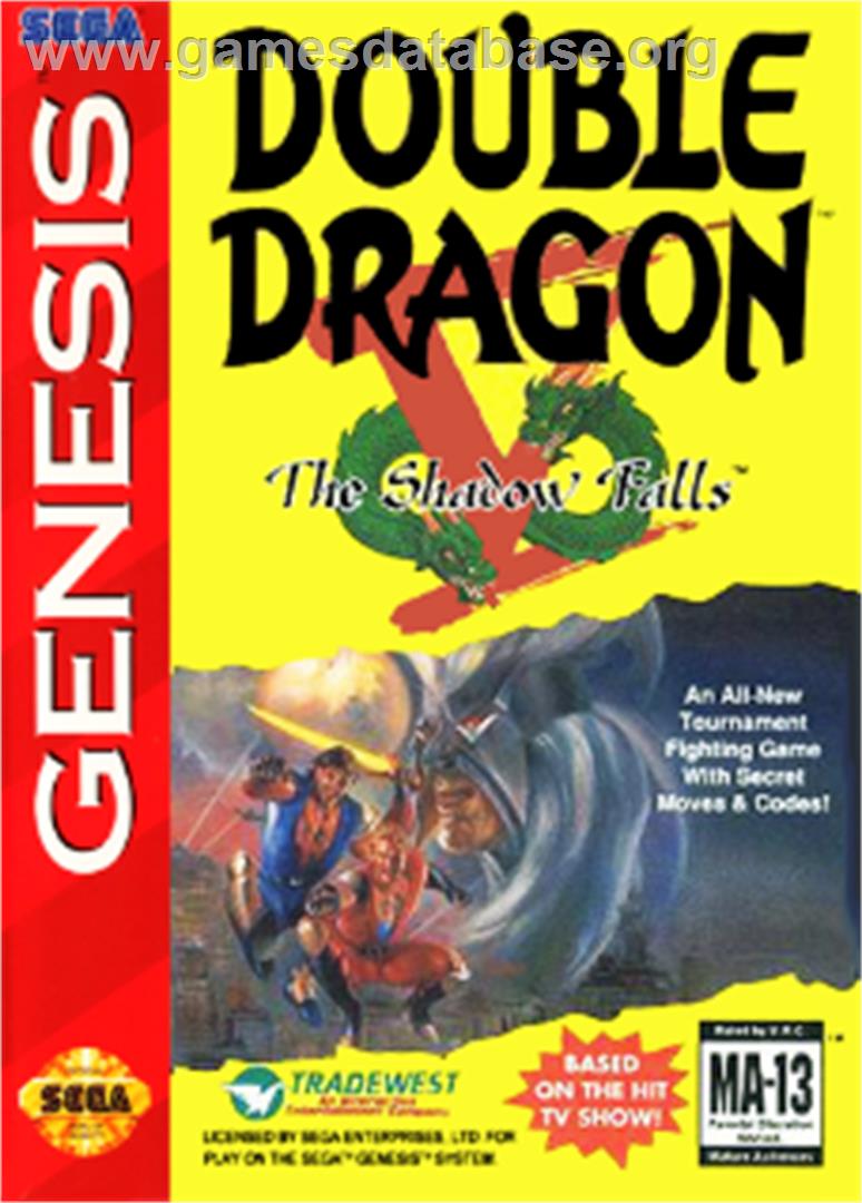 Double Dragon V: The Shadow Falls - Sega Nomad - Artwork - Box