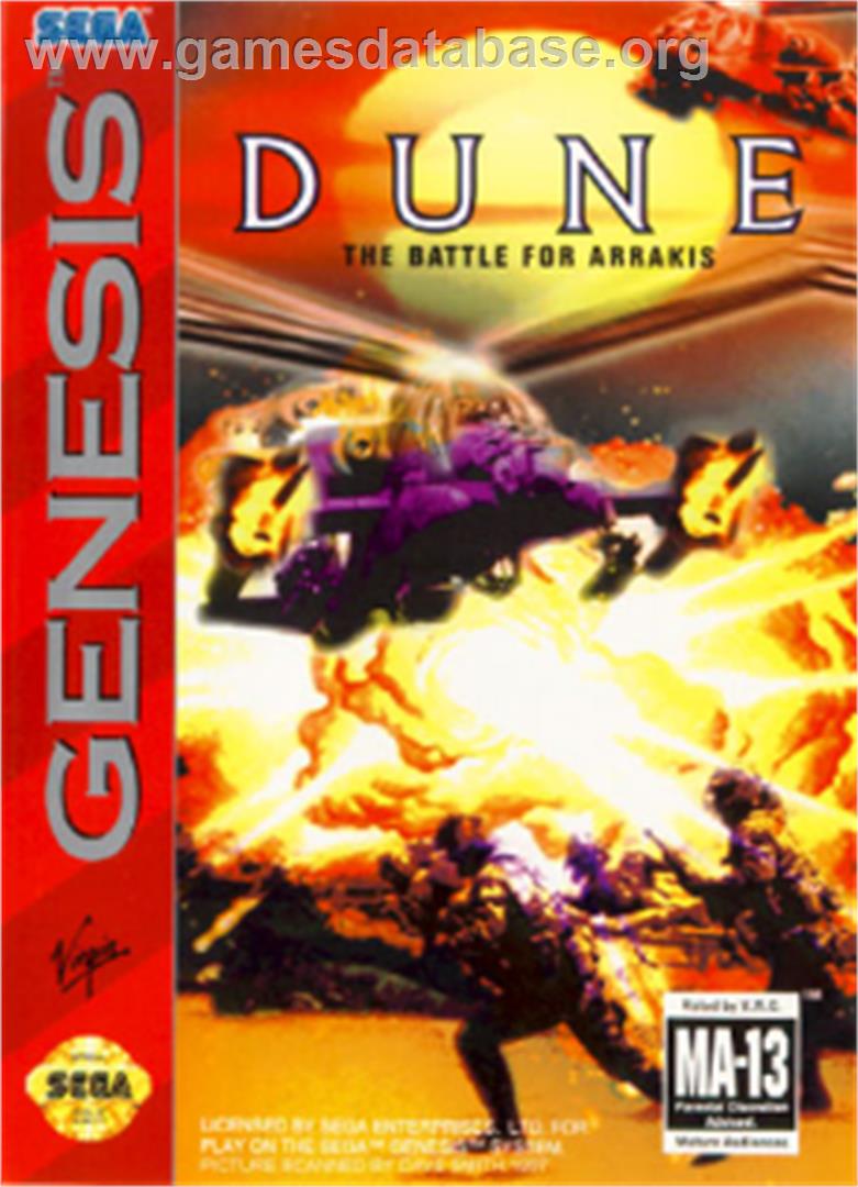 Dune - The Battle for Arrakis - Sega Nomad - Artwork - Box
