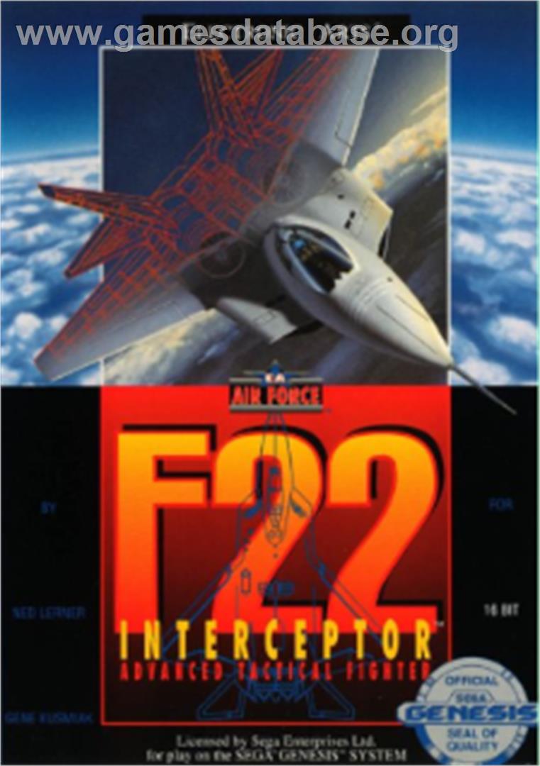 F-22 Interceptor - Sega Nomad - Artwork - Box