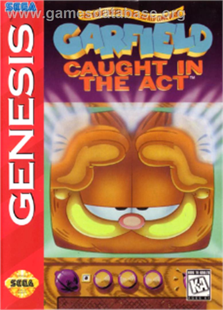Garfield: Caught in the Act - Sega Nomad - Artwork - Box