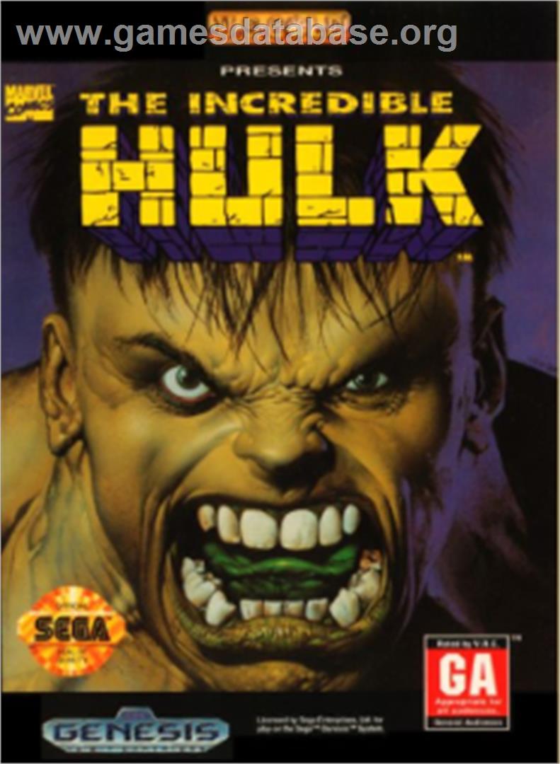 Incredible Hulk, The - Sega Nomad - Artwork - Box