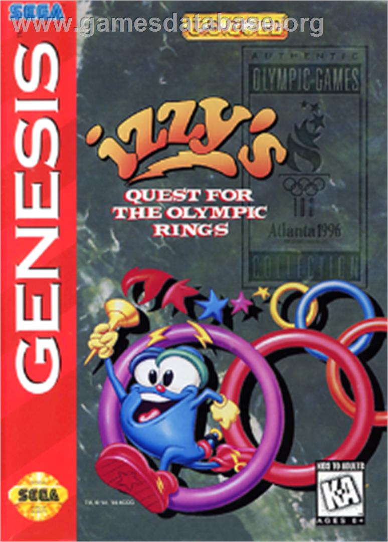 Izzy's Quest for the Olympic Rings - Sega Nomad - Artwork - Box