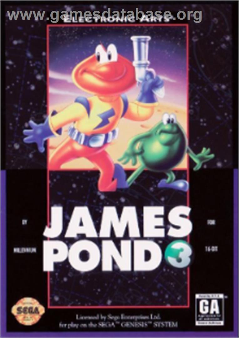 James Pond 3: Operation Starfish - Sega Nomad - Artwork - Box