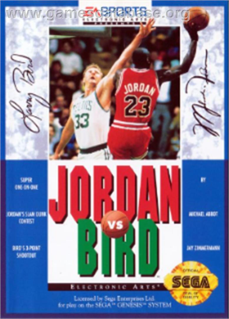 Jordan vs. Bird: One-on-One - Sega Nomad - Artwork - Box