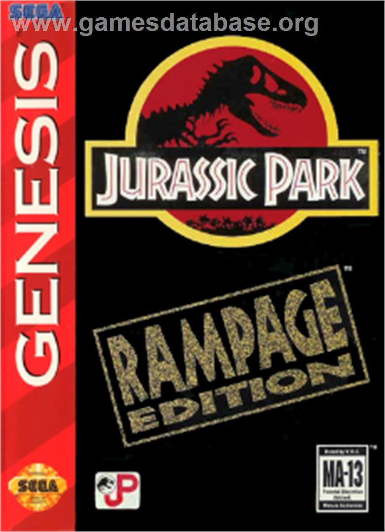Jurassic Park - Rampage Edition - Sega Nomad - Artwork - Box