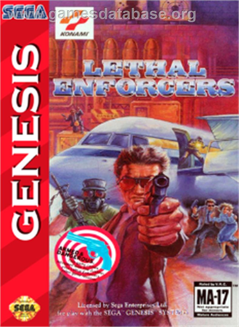 Lethal Enforcers - Sega Nomad - Artwork - Box