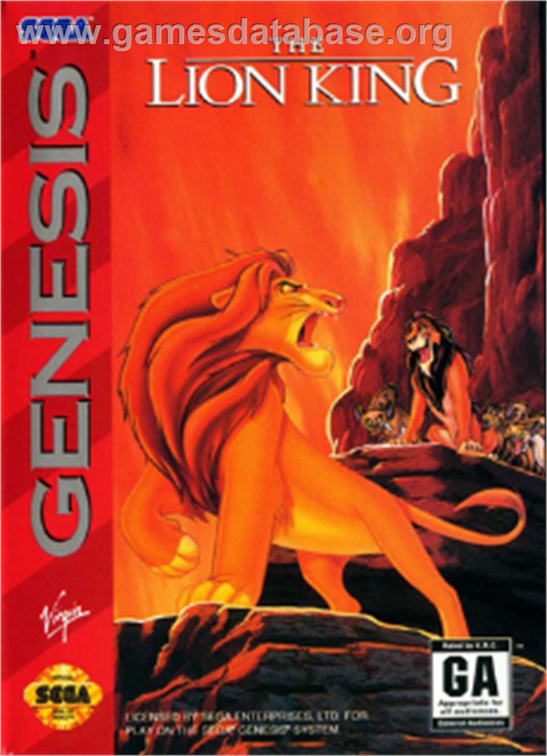 Lion King, The - Sega Nomad - Artwork - Box