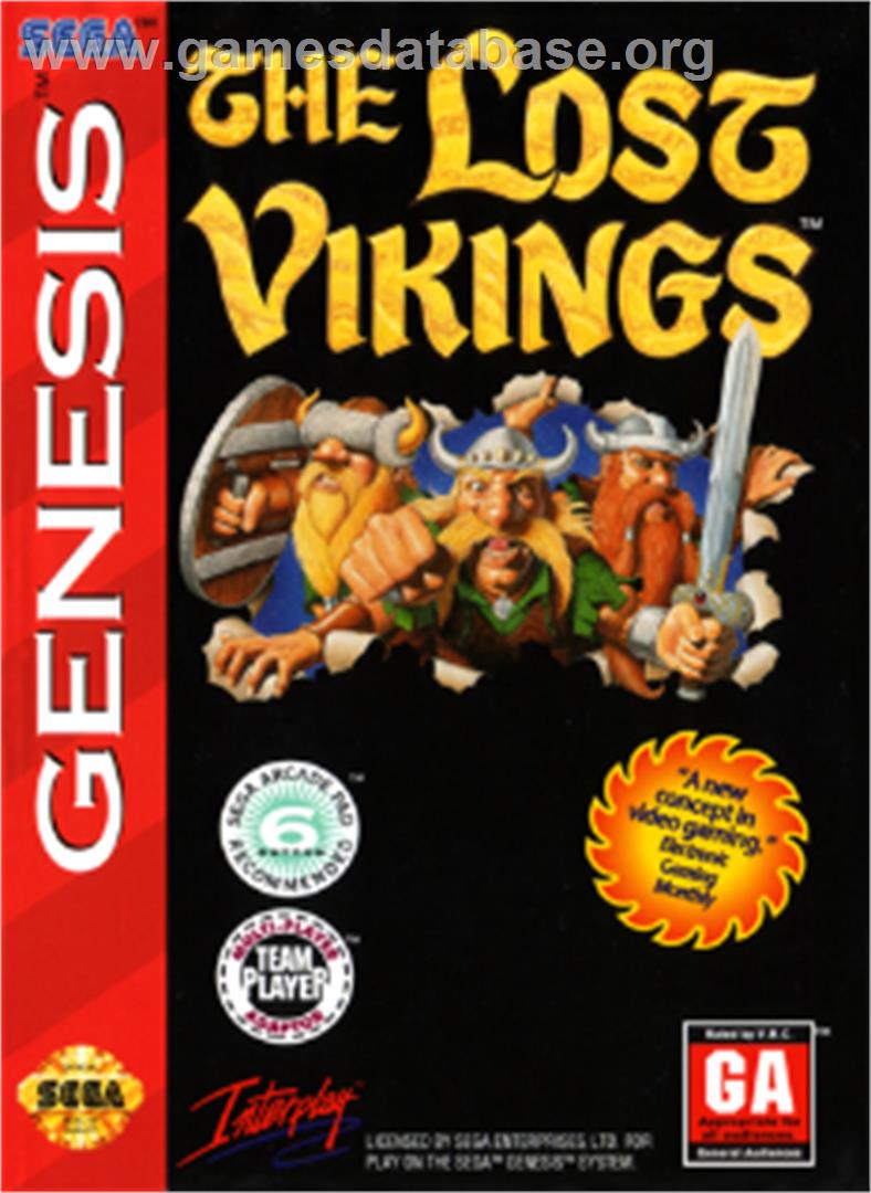 Lost Vikings, The - Sega Nomad - Artwork - Box