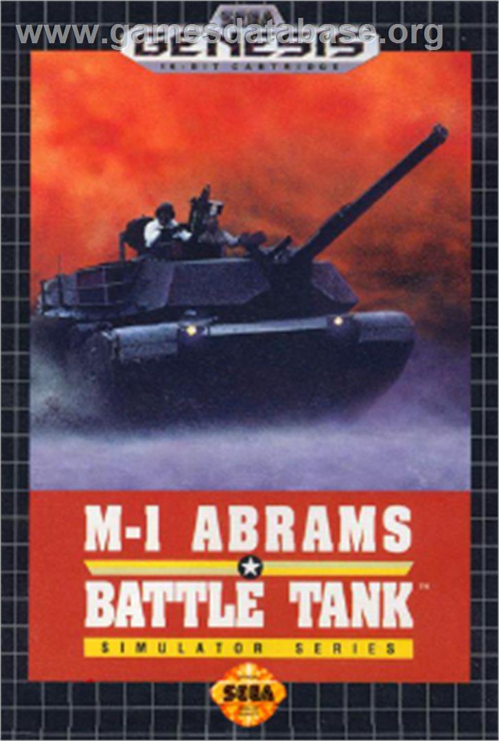 M-1 Abrams Battle Tank - Sega Nomad - Artwork - Box