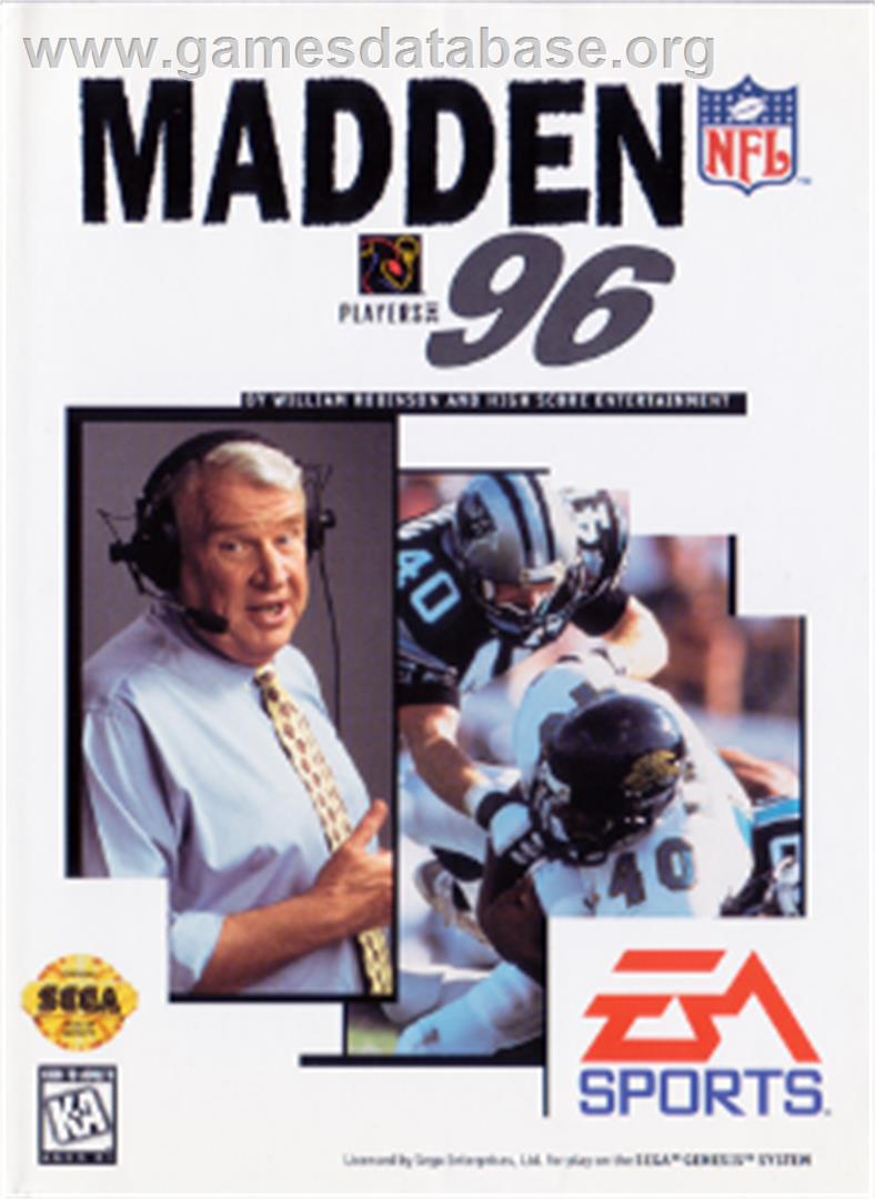 Madden NFL '96 - Sega Nomad - Artwork - Box