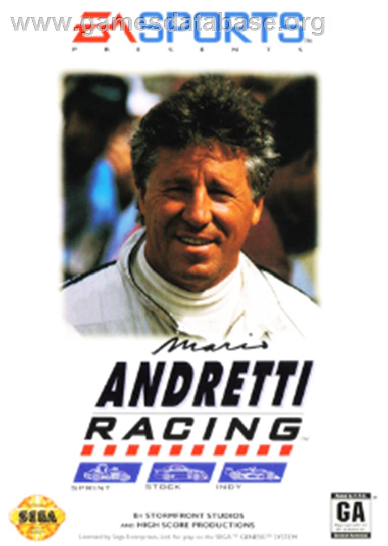 Mario Andretti Racing - Sega Nomad - Artwork - Box