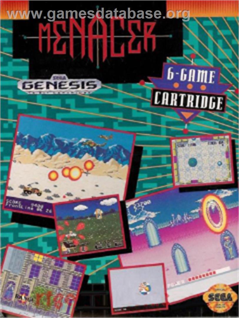 Menacer 6-Game Cartridge - Sega Nomad - Artwork - Box