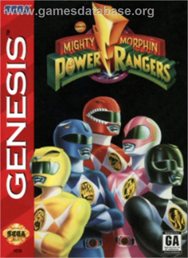Mighty Morphin Power Rangers - Sega Nomad - Artwork - Box