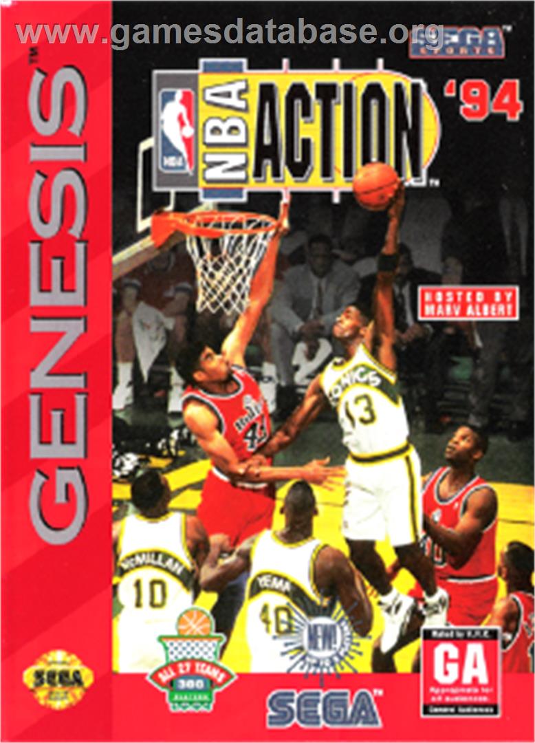NBA Action '94 - Sega Nomad - Artwork - Box