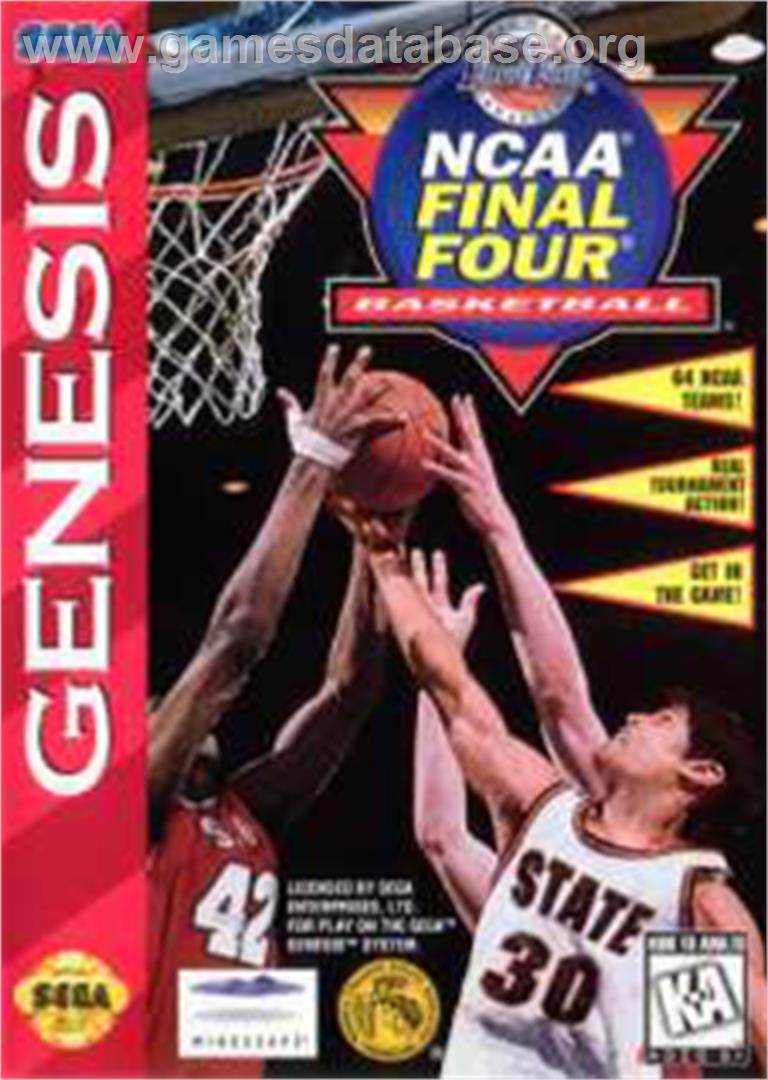 NCAA Final Four Basketball - Sega Nomad - Artwork - Box