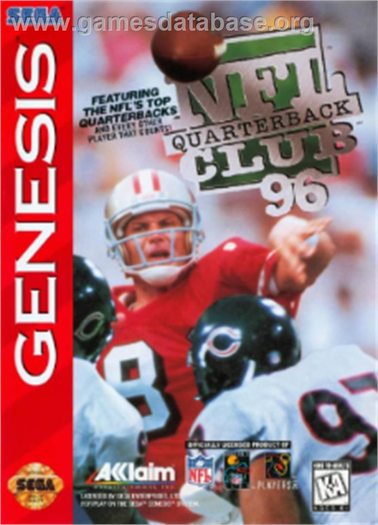 NFL Quarterback Club '96 - Sega Nomad - Artwork - Box