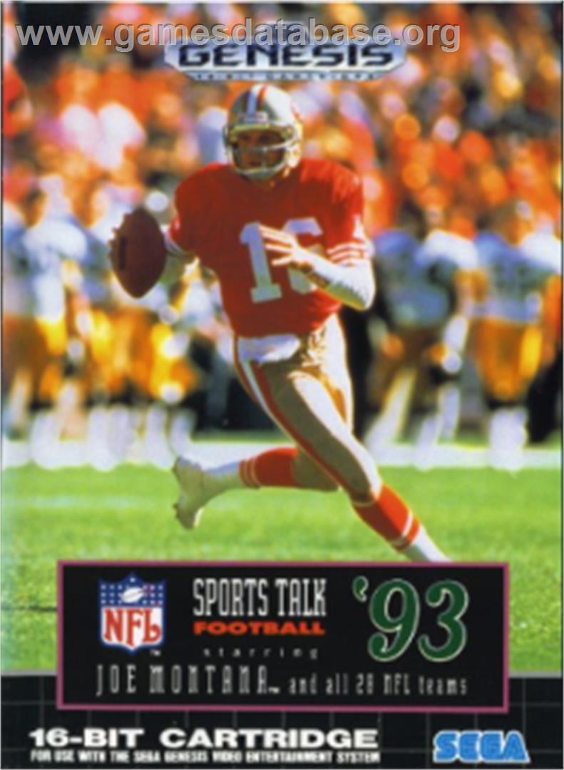 NFL Sports Talk Football '93 Starring Joe Montana - Sega Nomad - Artwork - Box