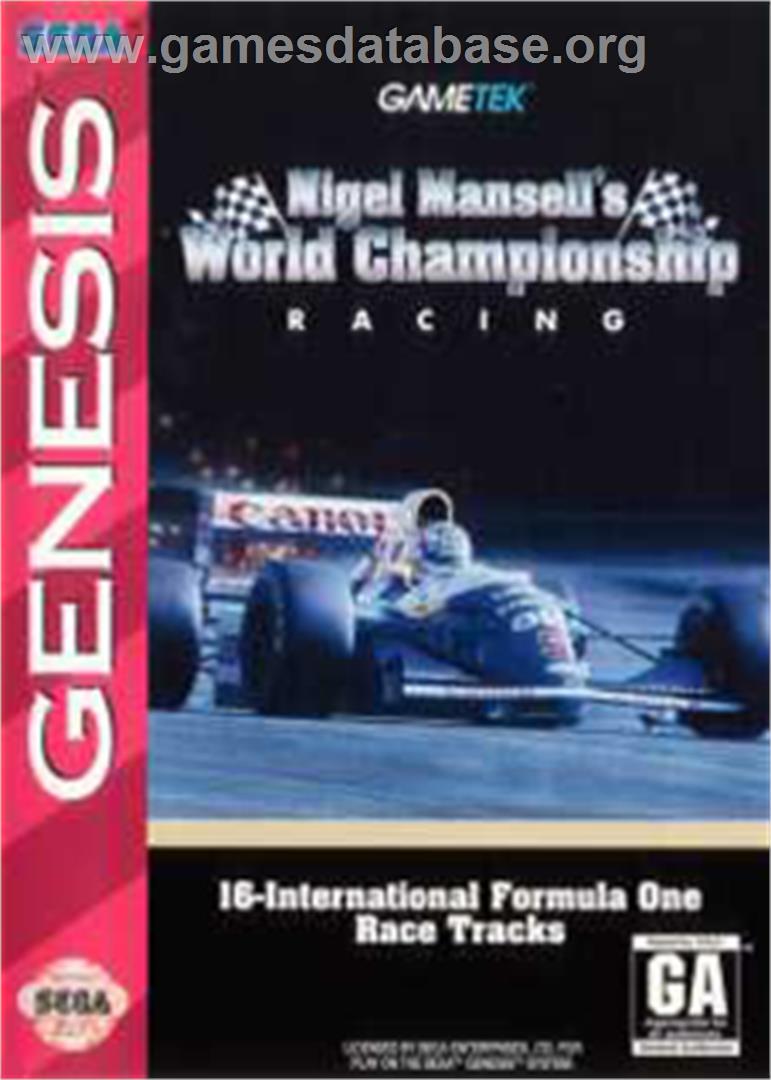 Nigel Mansell's World Championship - Sega Nomad - Artwork - Box
