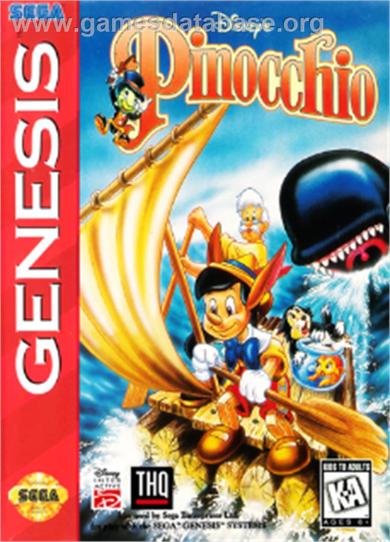 Pinocchio - Sega Nomad - Artwork - Box