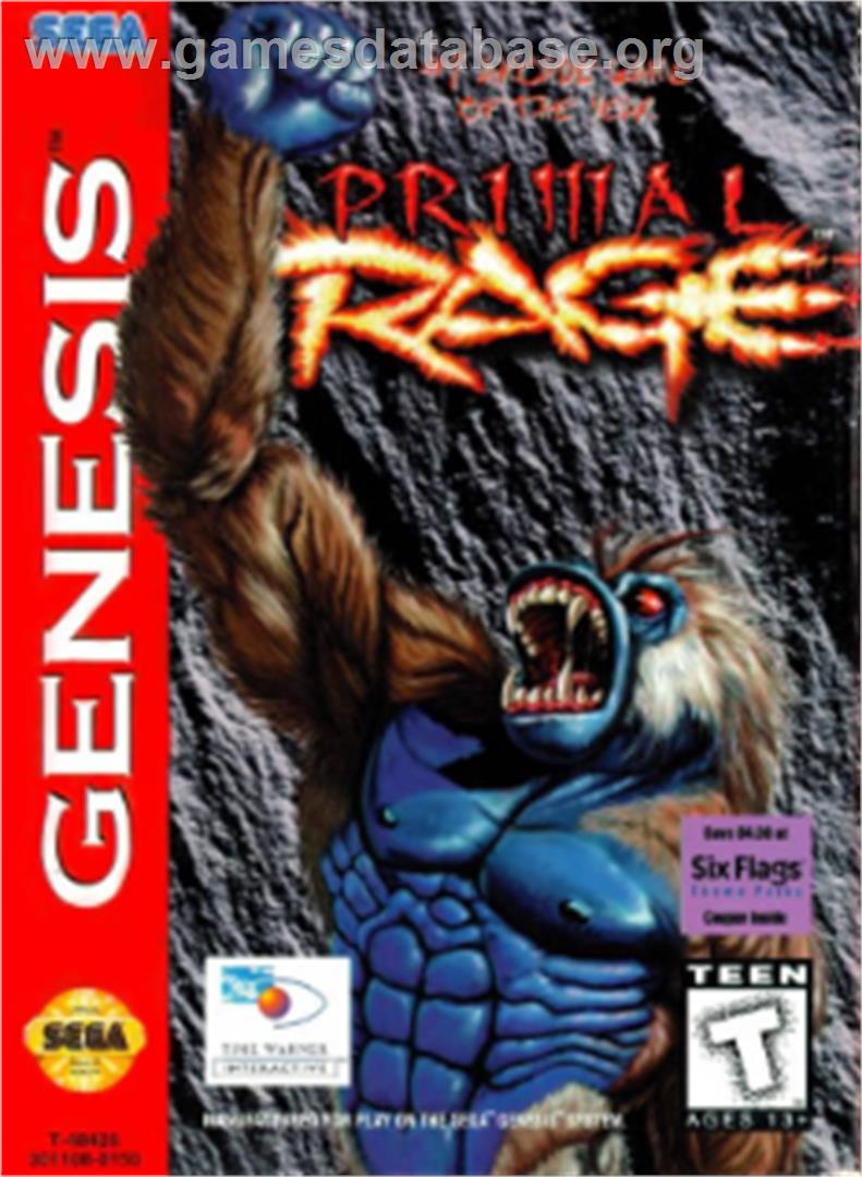 Primal Rage - Sega Nomad - Artwork - Box