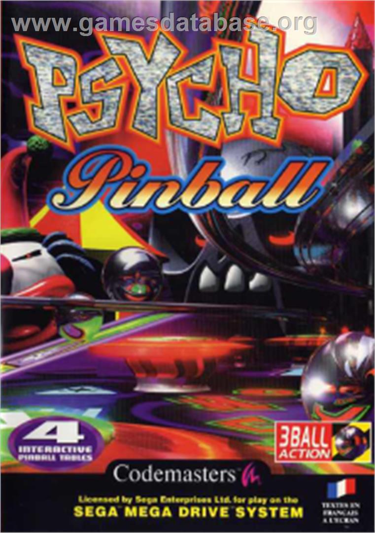 Psycho Pinball - Sega Nomad - Artwork - Box