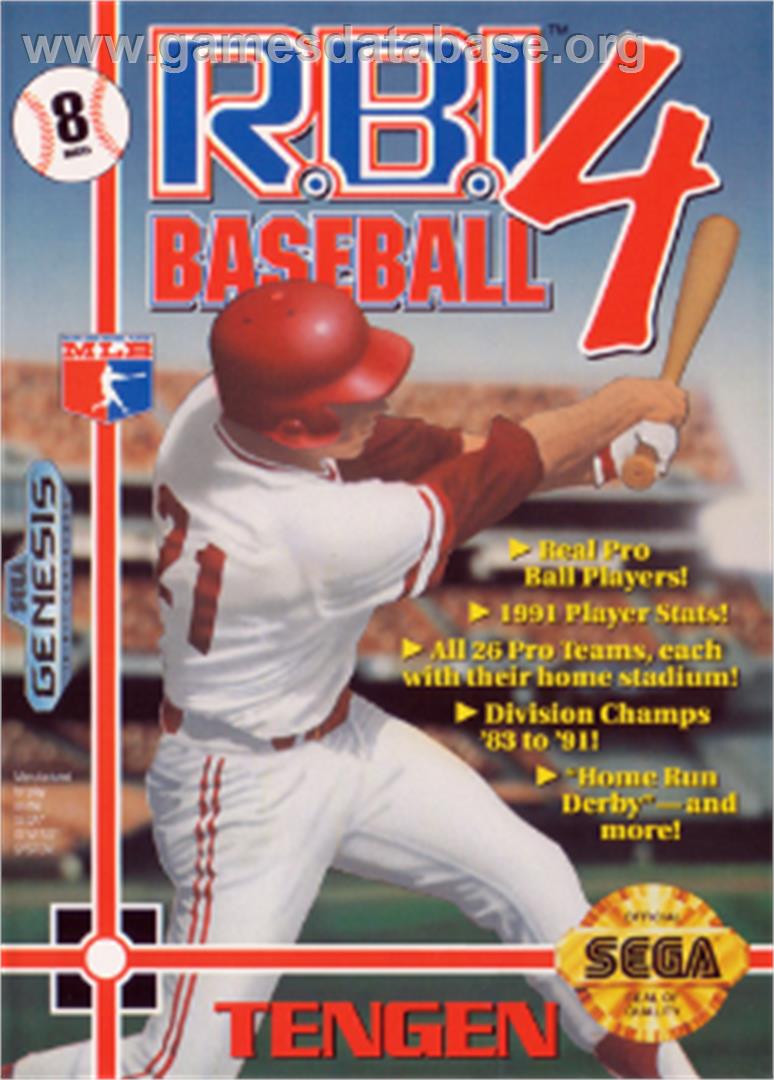 R.B.I. Baseball 4 - Sega Nomad - Artwork - Box