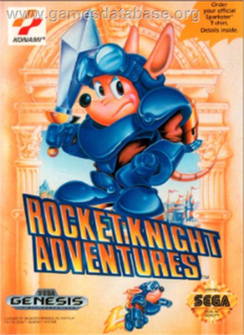 Rocket Knight Adventures - Sega Nomad - Artwork - Box