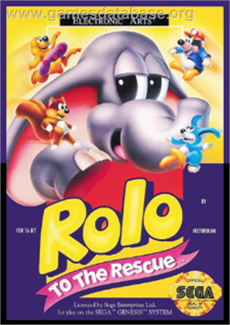 Rolo to the Rescue - Sega Nomad - Artwork - Box