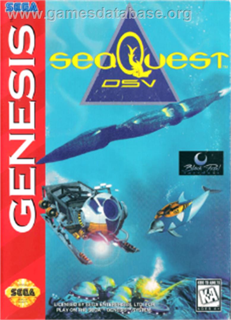 SeaQuest DSV - Sega Nomad - Artwork - Box