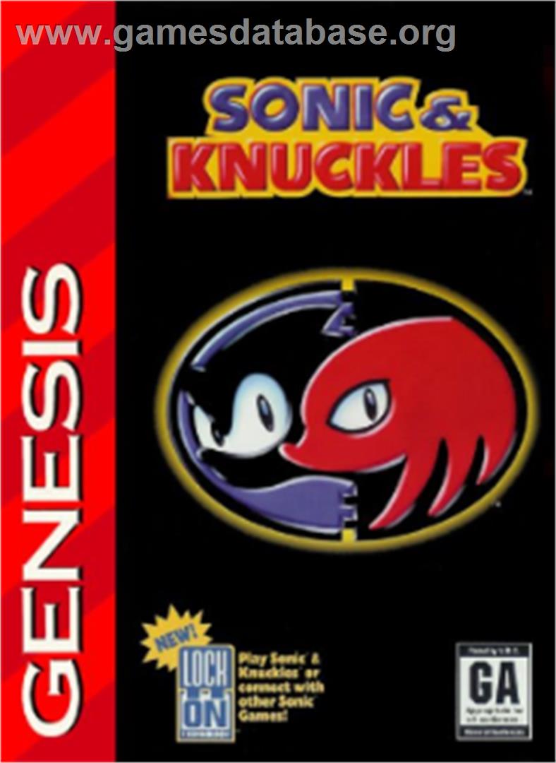 Sonic and Knuckles - Sega Nomad - Artwork - Box