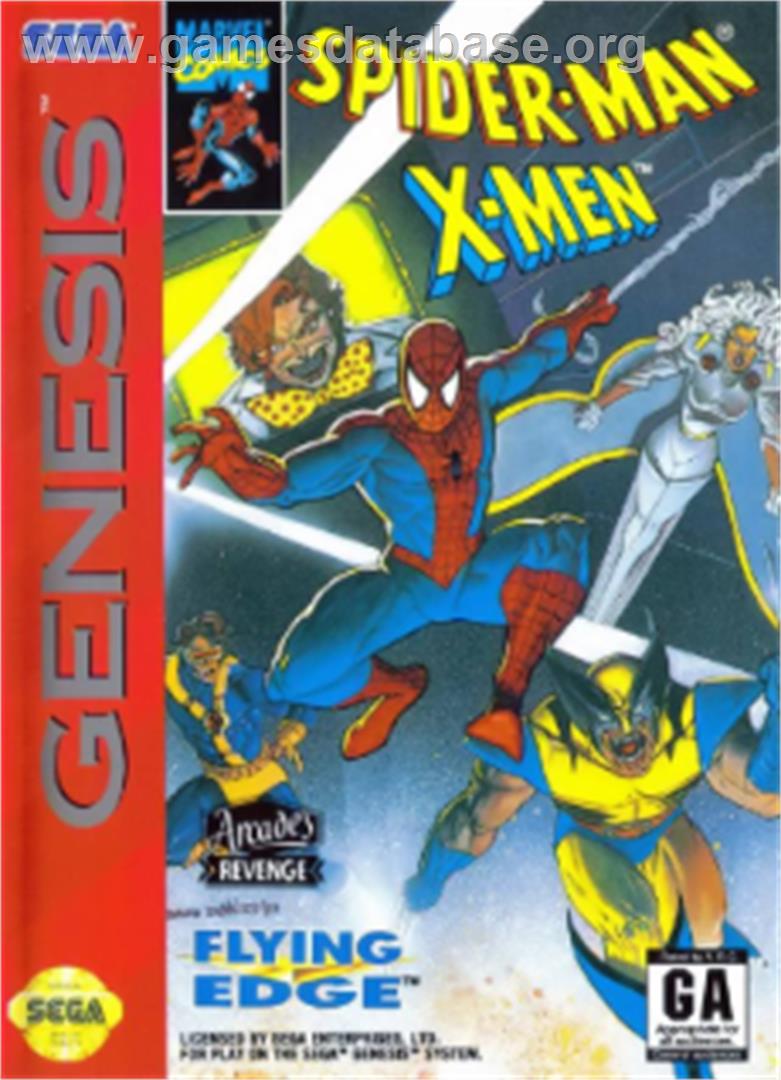 Spider-Man and the X-Men: Arcade's Revenge - Sega Nomad - Artwork - Box
