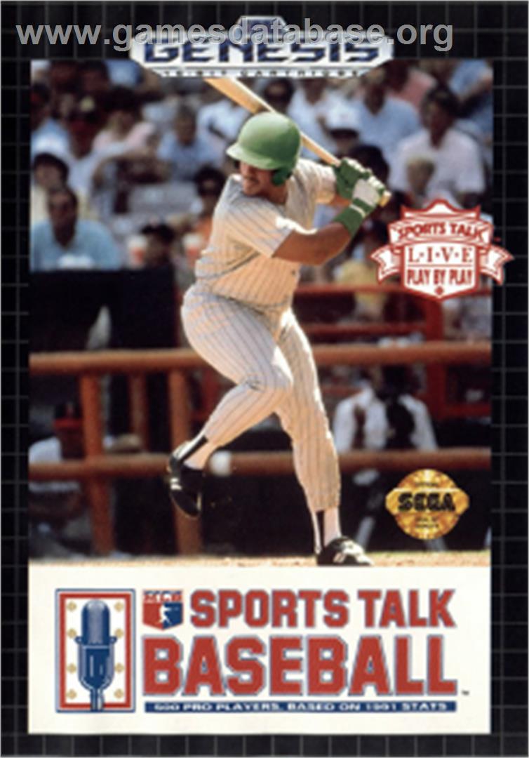 Sports Talk Baseball - Sega Nomad - Artwork - Box