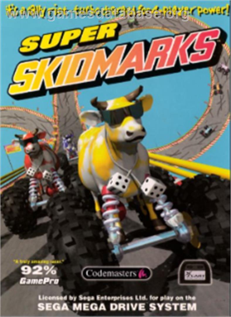 Super Skidmarks - Sega Nomad - Artwork - Box