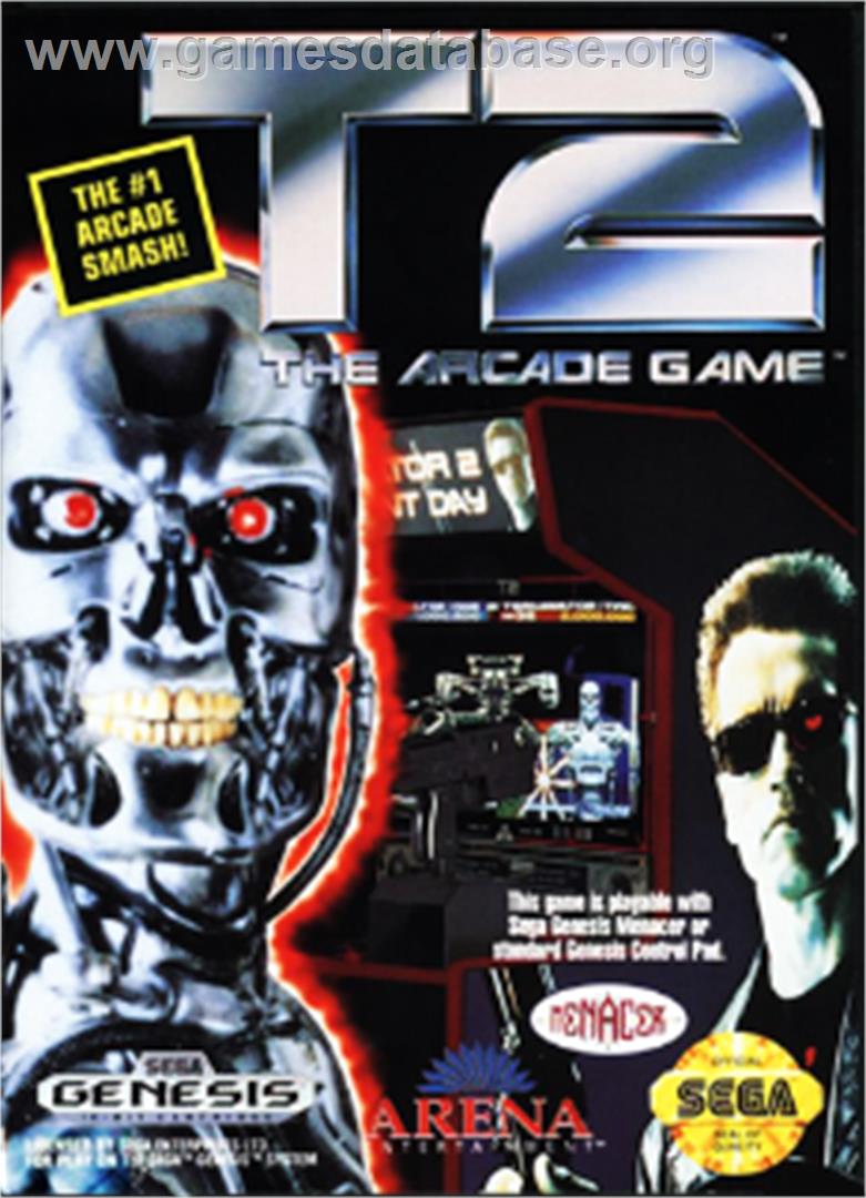 T2 - The Arcade Game - Sega Nomad - Artwork - Box
