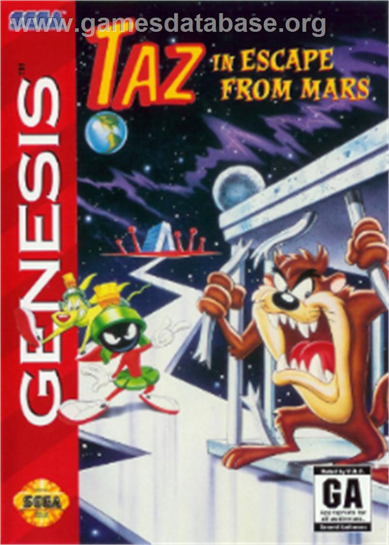 Taz in Escape from Mars - Sega Nomad - Artwork - Box