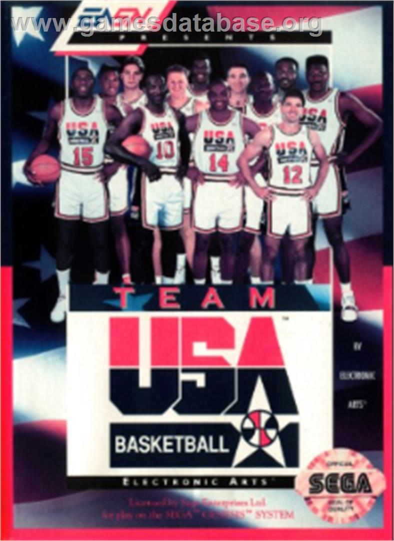 Team USA Basketball - Sega Nomad - Artwork - Box
