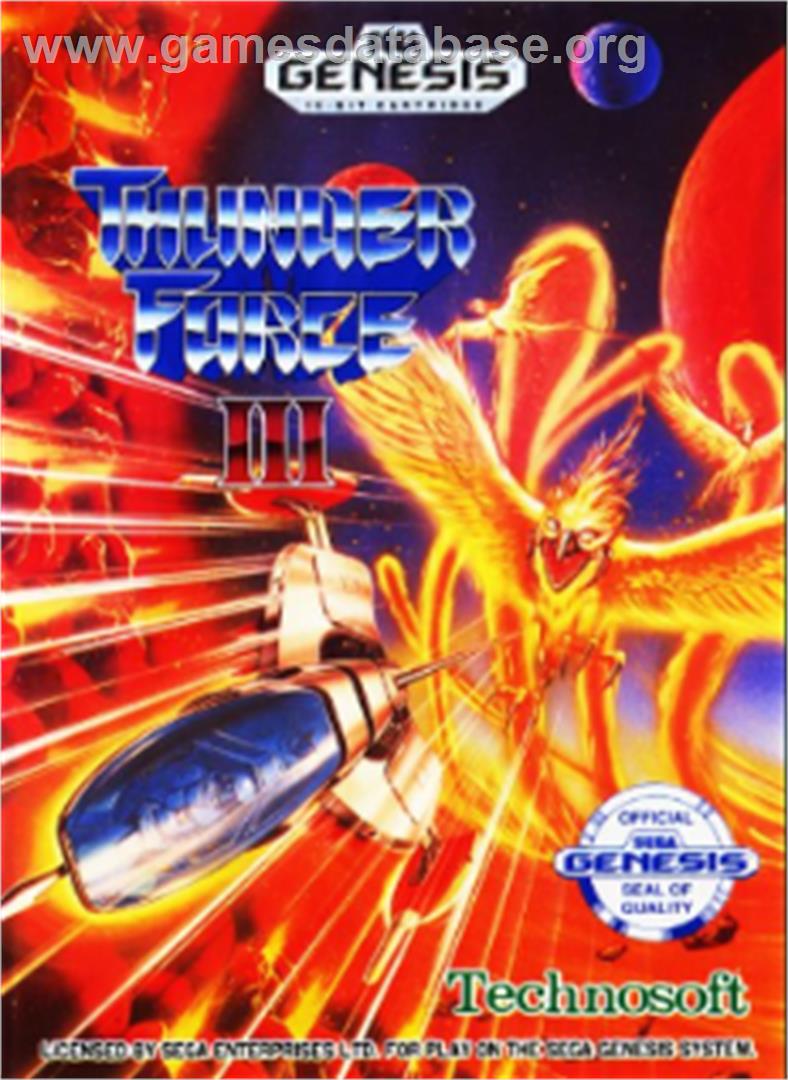 Thunder Force III - Sega Nomad - Artwork - Box