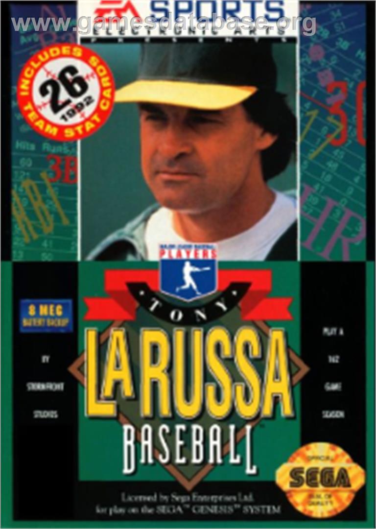 Tony La Russa Baseball - Sega Nomad - Artwork - Box