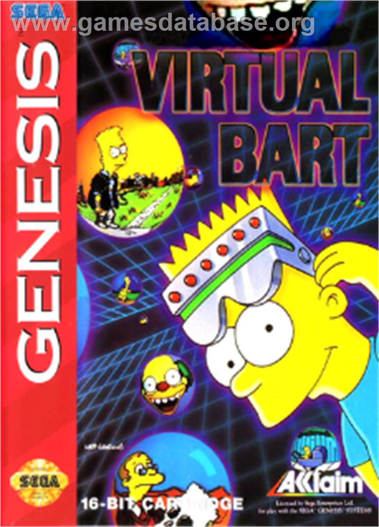 Virtual Bart - Sega Nomad - Artwork - Box