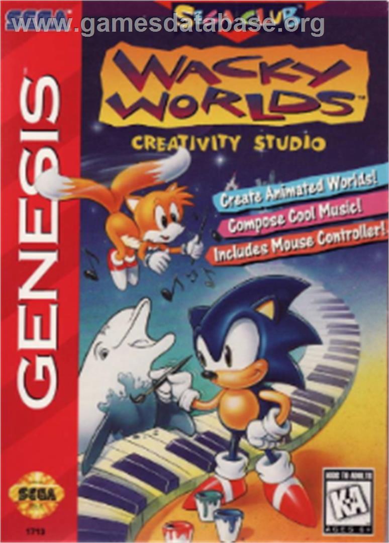 Wacky Worlds Creativity Studio - Sega Nomad - Artwork - Box
