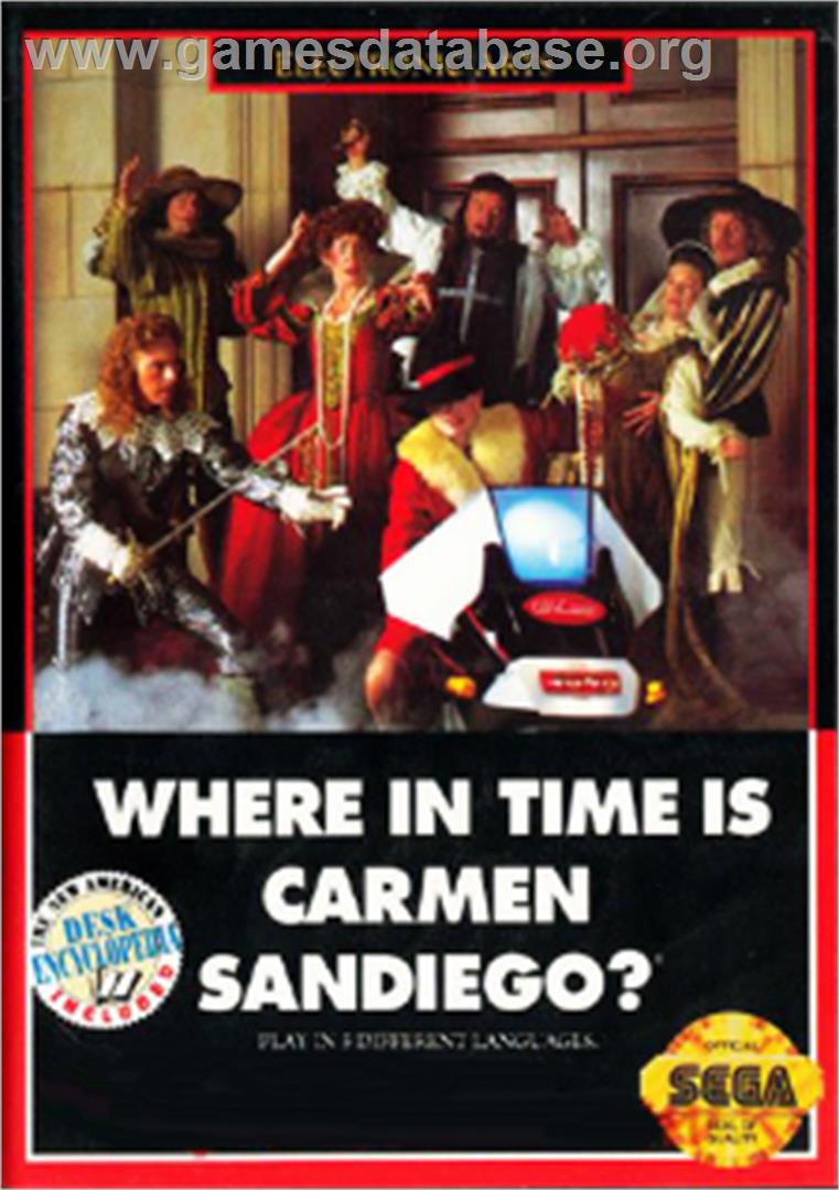 Where in Time is Carmen Sandiego - Sega Nomad - Artwork - Box