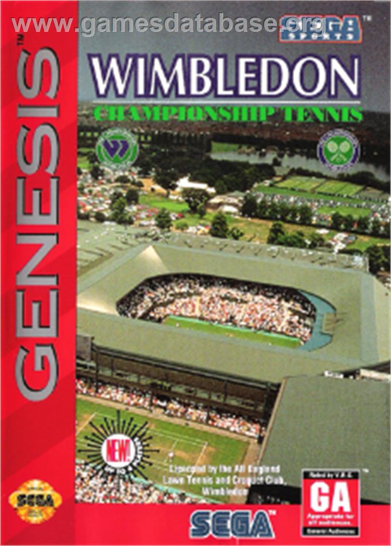 Wimbledon Championship Tennis - Sega Nomad - Artwork - Box