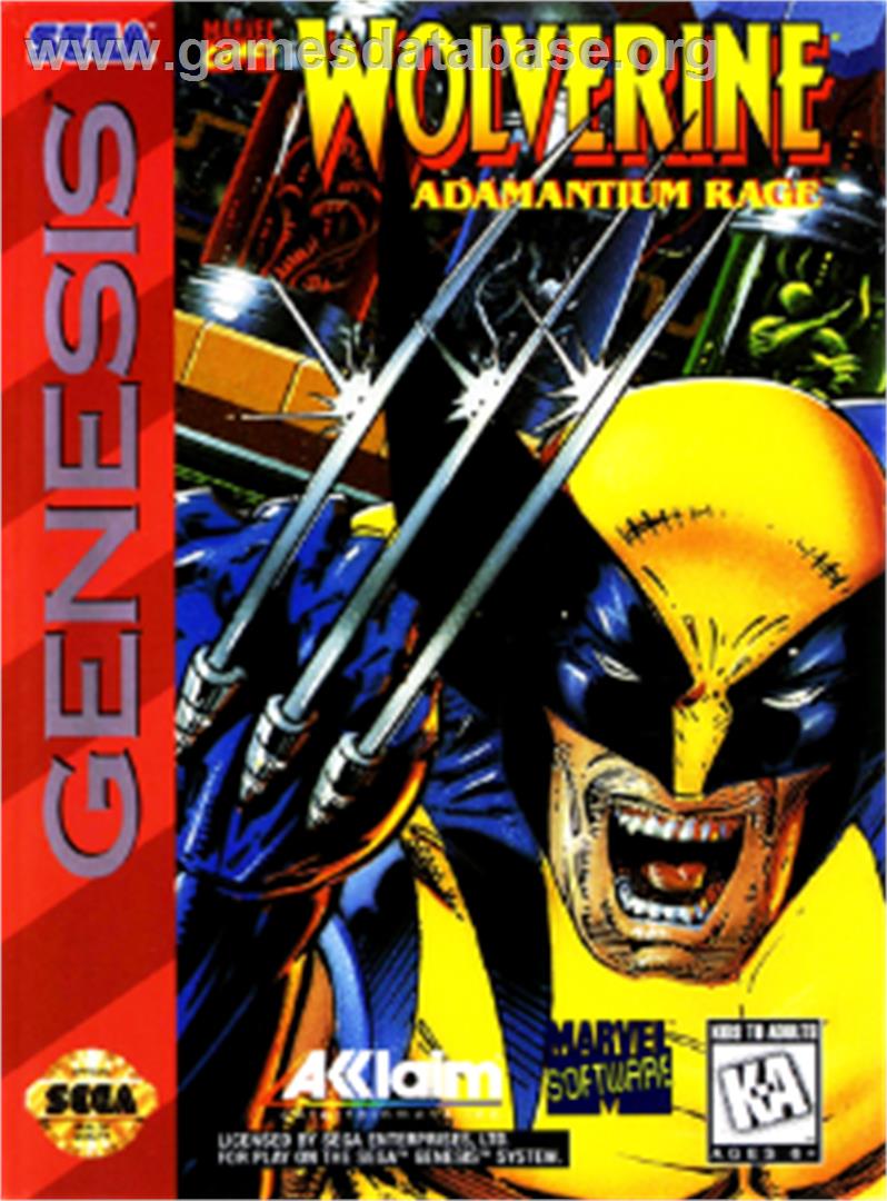 Wolverine: Adamantium Rage - Sega Nomad - Artwork - Box