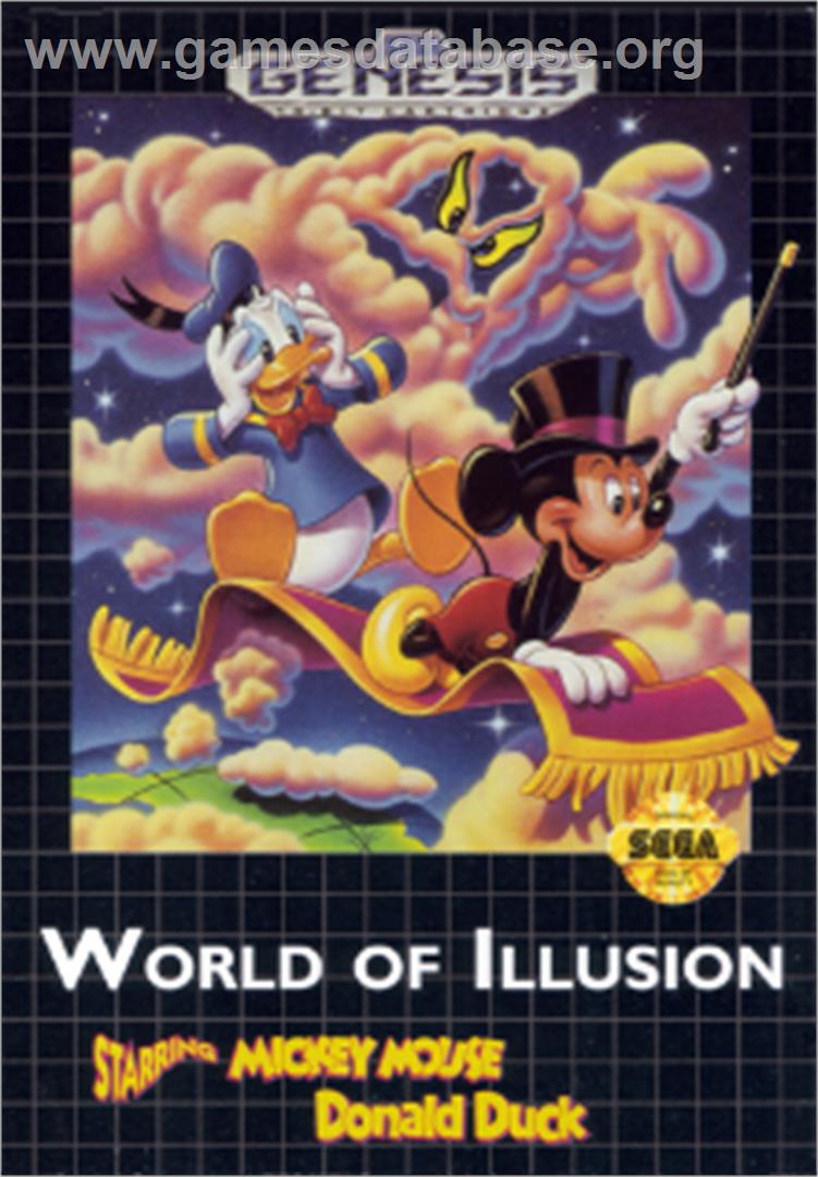 World of Illusion starring Mickey Mouse and Donald Duck - Sega Nomad - Artwork - Box