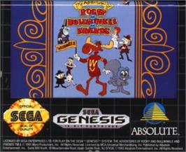 Cartridge artwork for Adventures of Rocky and Bullwinkle, The on the Sega Nomad.
