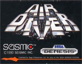 Cartridge artwork for Air Diver on the Sega Nomad.