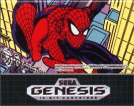 Cartridge artwork for Amazing Spider-Man vs. The Kingpin, The on the Sega Nomad.